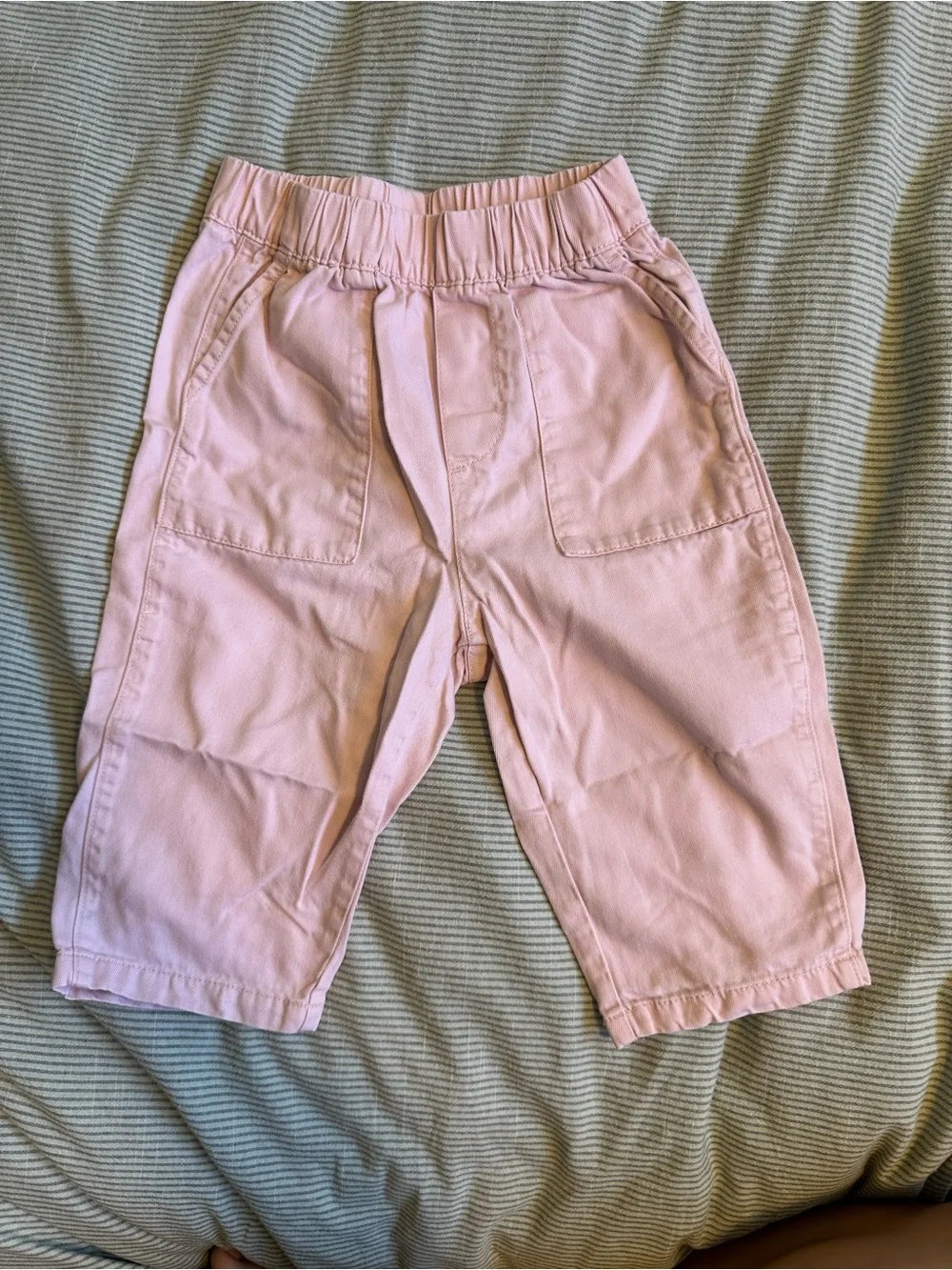 GAP Light Pink Elastic-Waist Jogger Pants